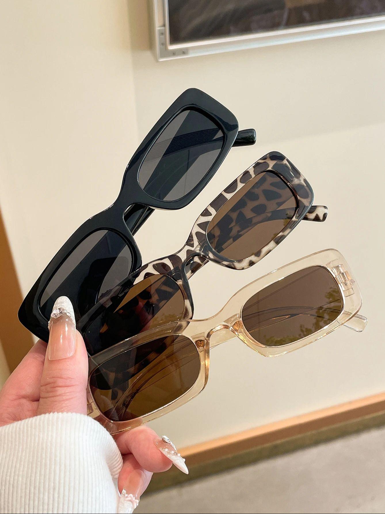 3PCS Fashionable Small Square Frame Sunglasses Unisex for Shopping Beach Vacation Casual Sun Protection
3PCS Fashionable Small Square Frame Sunglasses Unisex for Shopping Beach Vacation Casual Sun Protection