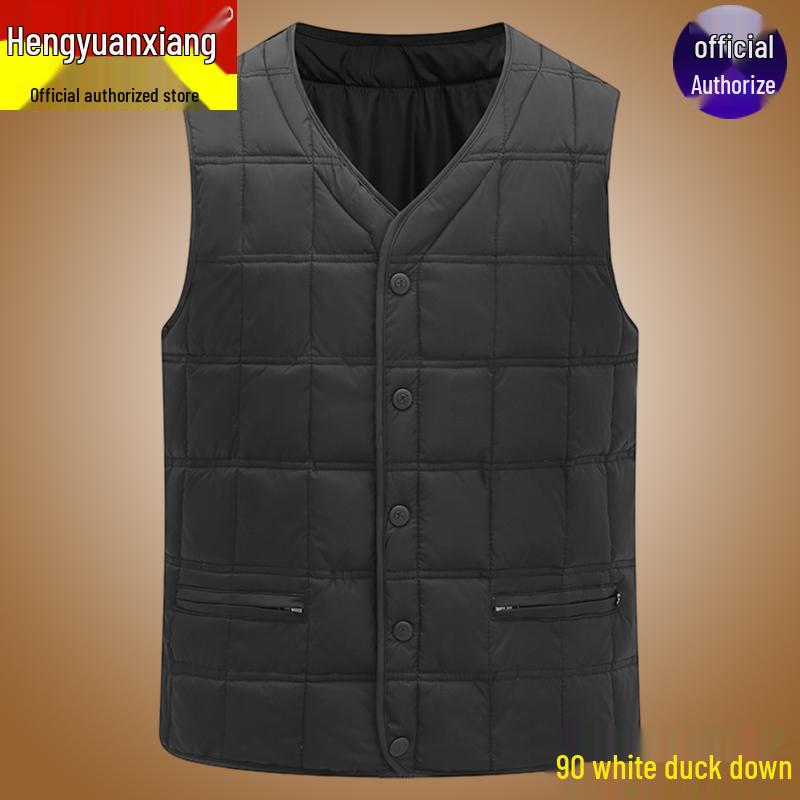 Мужской легкий пуховый жилет Hengyuanxiang на осень/зиму - Теплый костюм для мужчин среднего и пожилого возраста L for 90–105 lbs
Мужской легкий пуховый жилет Hengyuanxiang на осень/зиму - Теплый костюм для мужчин среднего и пожилого возраста L for 90–105 lbs