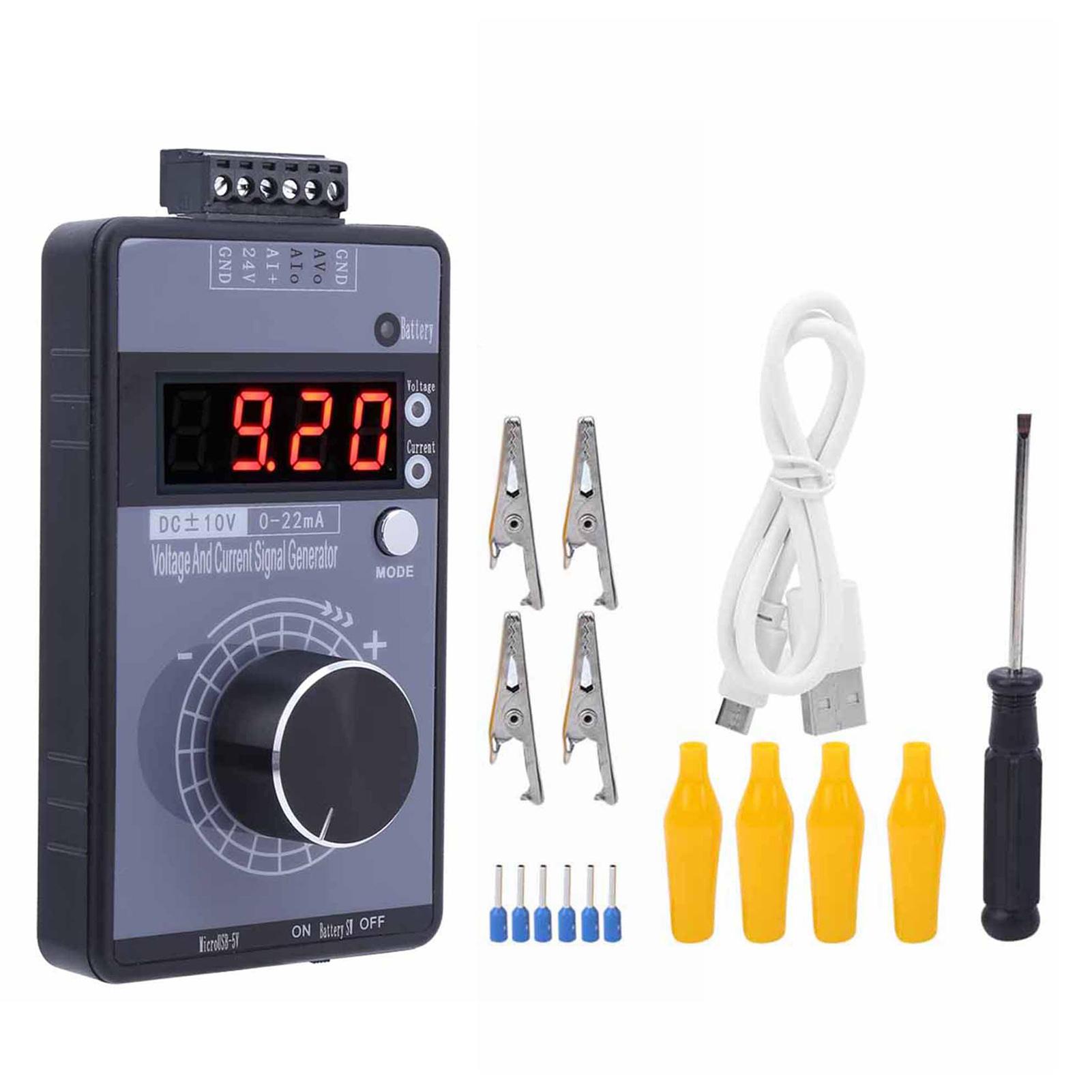 Hand‑Held 0‑10V 0‑22mA Digital Voltage Current Signal Generator Transmitter Analog Simulator
Hand‑Held 0‑10V 0‑22mA Digital Voltage Current Signal Generator Transmitter Analog Simulator