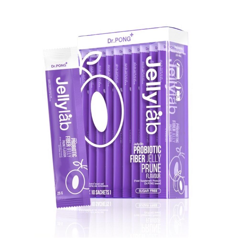 Dr.PONG+ Jellylab probiotic fiber jelly, Prune flavour, 25 g. x 10 Sachets 25 g. x 10 Sachets
Dr.PONG+ Jellylab probiotic fiber jelly, Prune flavour, 25 g. x 10 Sachets 25 g. x 10 Sachets