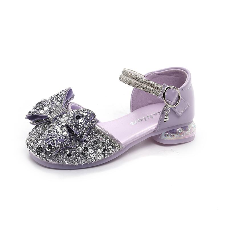 Children s Crystal Princess Shoes bow Tie stylish summer new girls head-wrapped sandals small high heels performance shoes 26
Children s Crystal Princess Shoes bow Tie stylish summer new girls head-wrapped sandals small high heels performance shoes 26