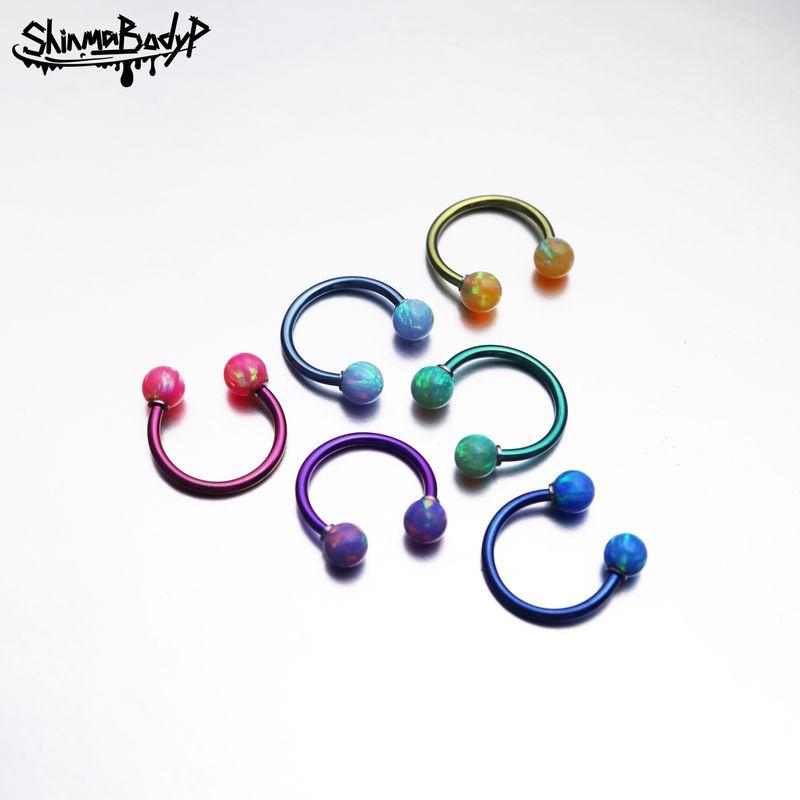 Shinma Opal Opal Opal Lip Ring Labret Horseshoe Ring Ear Bone Ring Nasal Septum Fashion Elegant Piercing Jewelry Generally, Use 10 on the Lips and 8 on Both Sides
Shinma Opal Opal Opal Lip Ring Labret Horseshoe Ring Ear Bone Ring Nasal Septum Fashion Elegant Piercing Jewelry Generally, Use 10 on the Lips and 8 on Both Sides