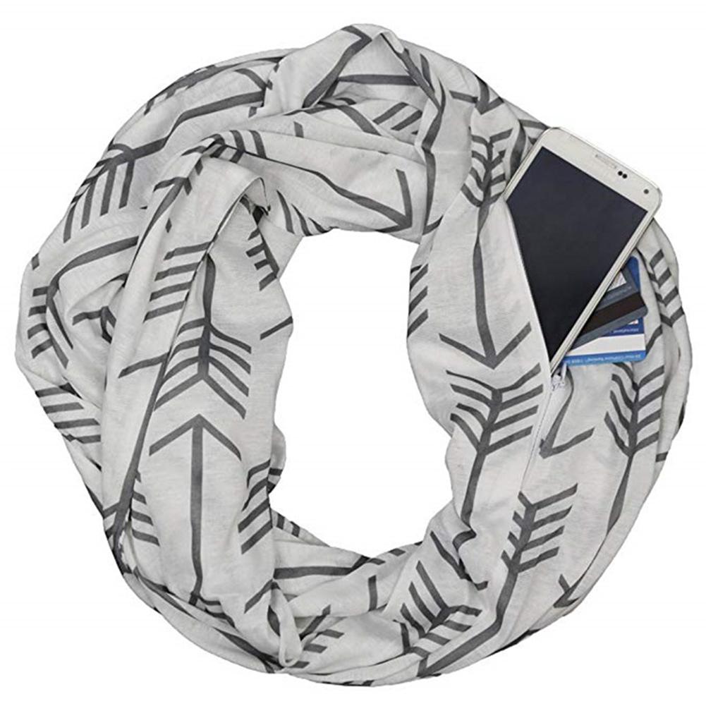 Men Women Winter Convertible Arrows Pattern Scarf with Pocket Loop Zipper Pocket Scarf white Double layer#1
Men Women Winter Convertible Arrows Pattern Scarf with Pocket Loop Zipper Pocket Scarf white Double layer#1