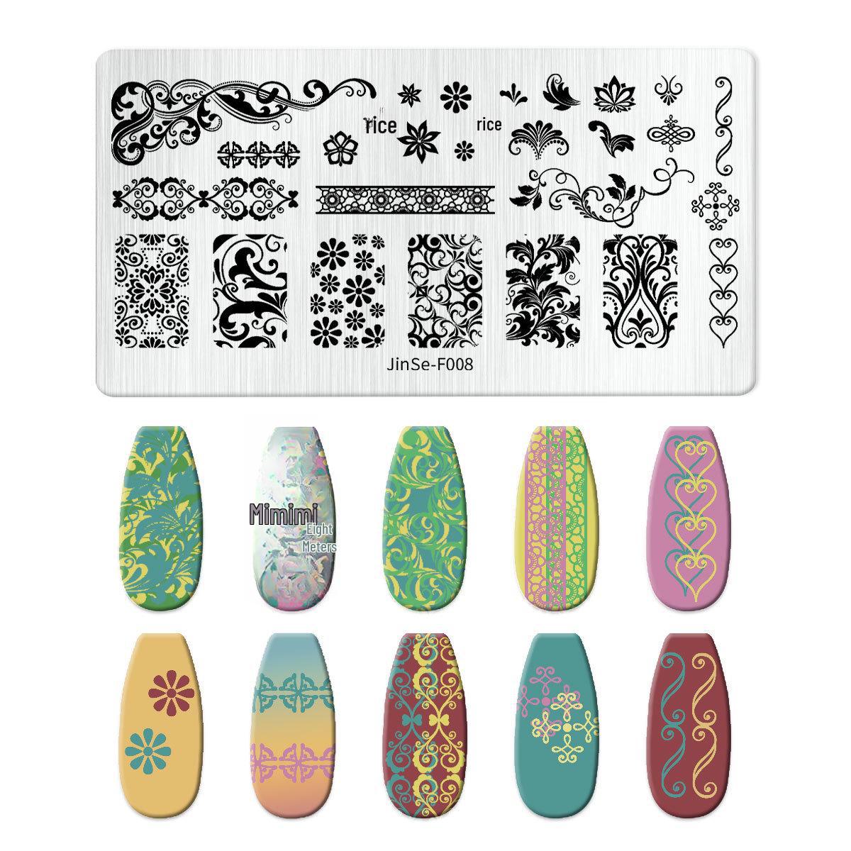 Набор из силиконовых штампов для дизайна ногтей и геометрических стальных пластин
Набор из силиконовых штампов для дизайна ногтей и геометрических стальных пластин