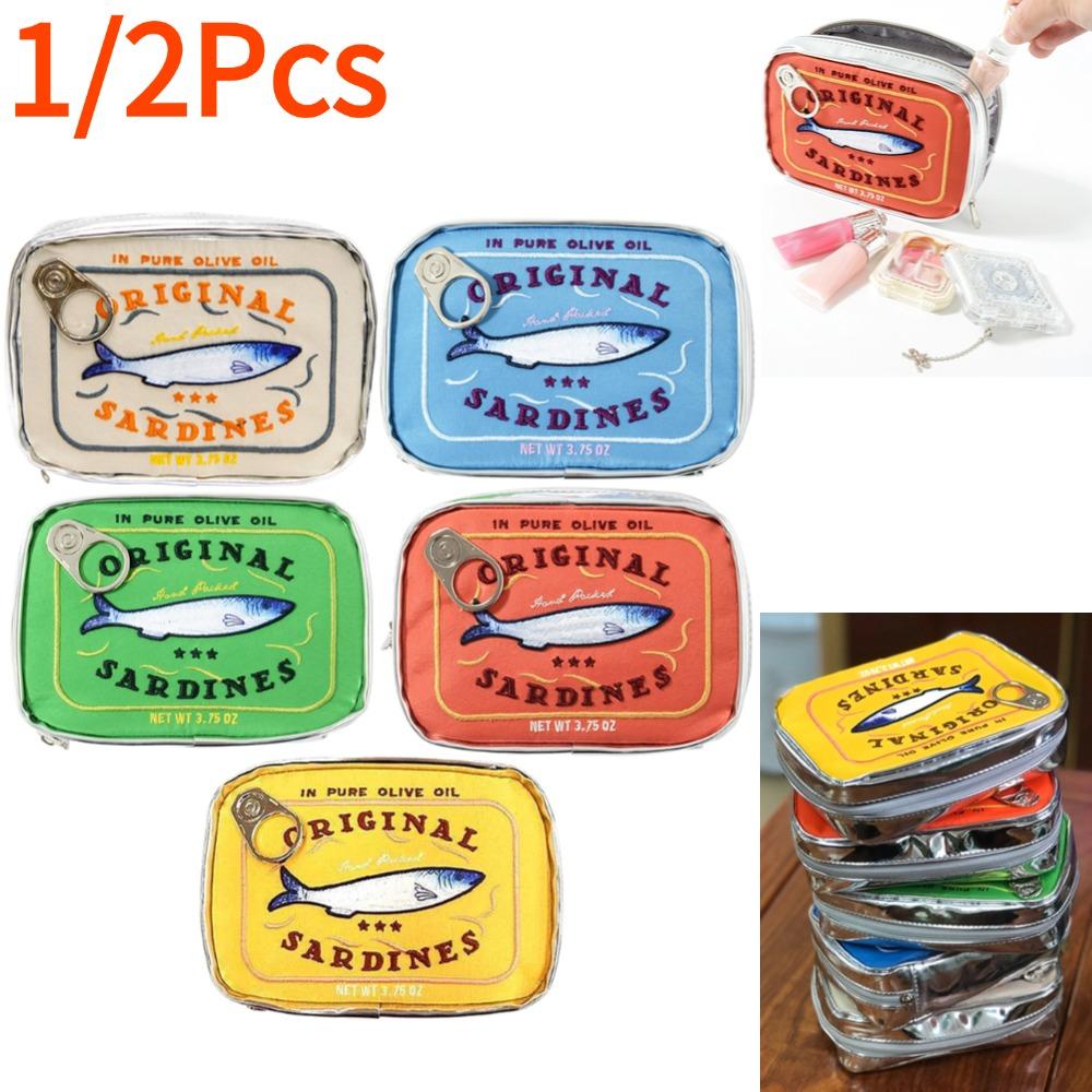 Милая косметичка в форме банки сардин, забавные пакеты, креативная переносная косметичка, модная маленькая мягкая косметичка на молнии синий 
Милая косметичка в форме банки сардин, забавные пакеты, креативная переносная косметичка, модная маленькая мягкая косметичка на молнии синий