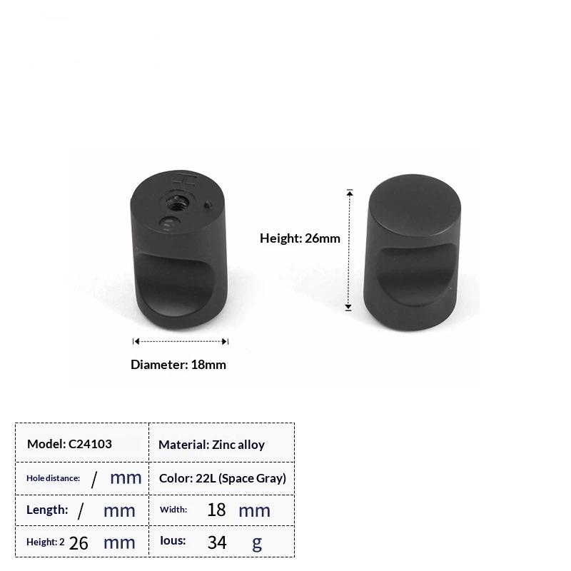 Modern Minimalist Black Zinc Alloy Cabinet Handle Wardrobe Drawer Single Hole Handle Furniture Hardware Accessories
Modern Minimalist Black Zinc Alloy Cabinet Handle Wardrobe Drawer Single Hole Handle Furniture Hardware Accessories