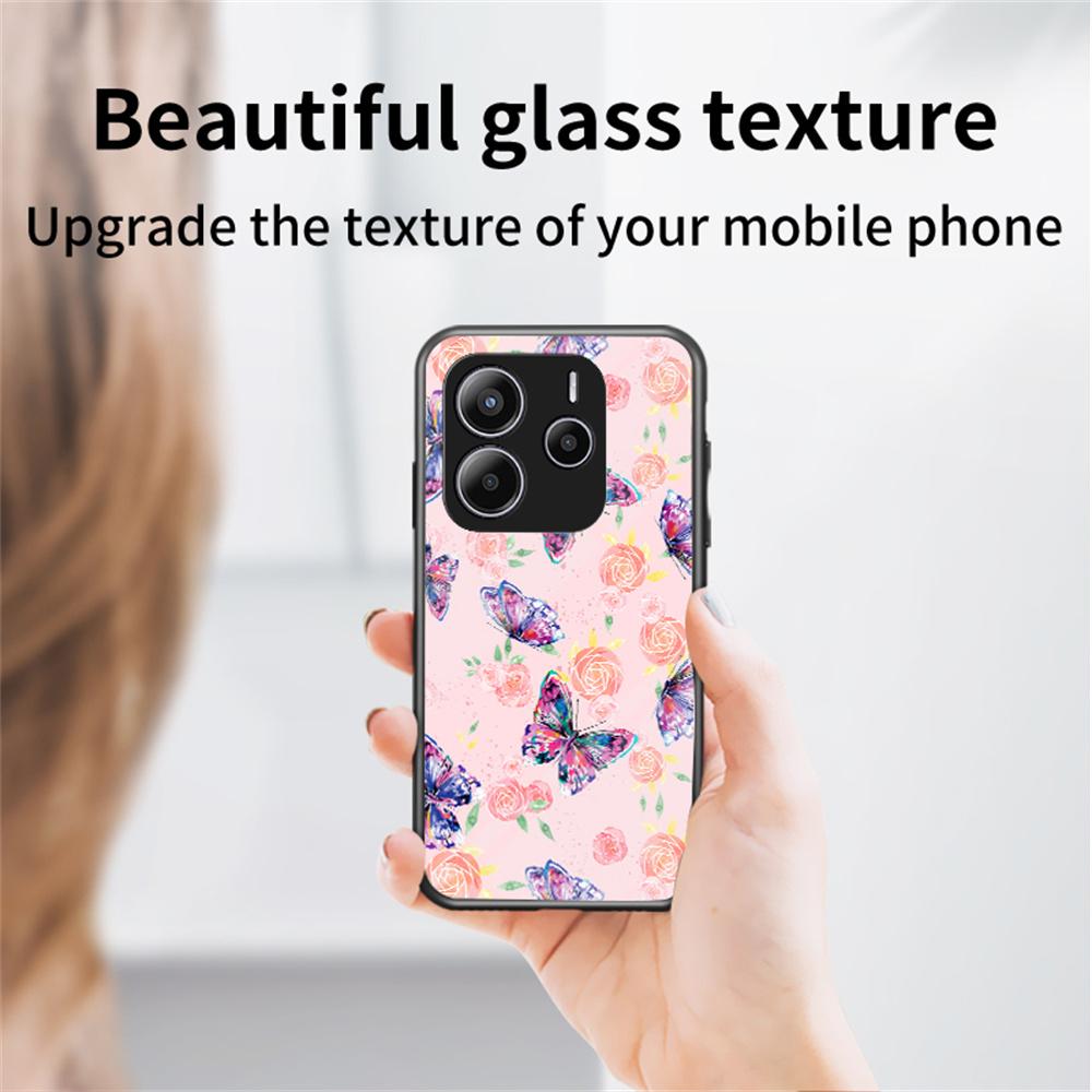 For Xiaomi Redmi Note 14 5G Case Butterfly Pattern TPU+Tempered Glass Protective Phone Cover Colorful Butterfly
For Xiaomi Redmi Note 14 5G Case Butterfly Pattern TPU+Tempered Glass Protective Phone Cover Colorful Butterfly