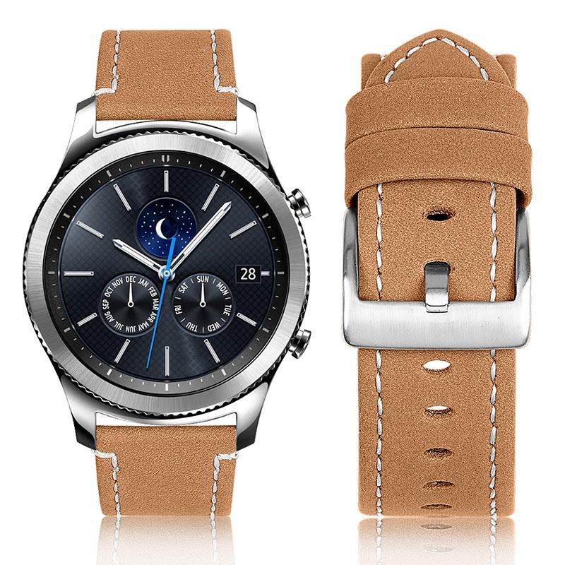 For Samsung Gear S3 Frontier/Gear S3 Soft Cowhide Leather 22mm Universal Replacement Watch Band with Stainless Steel Buckle Matte Coffee
For Samsung Gear S3 Frontier/Gear S3 Soft Cowhide Leather 22mm Universal Replacement Watch Band with Stainless Steel Buckle Matte Coffee