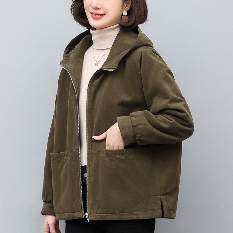 Женская зимняя парка в корейском стиле свободного кроя на флисовой подкладке с хлопковым наполнителем M (up to 130 jin)
Женская зимняя парка в корейском стиле свободного кроя на флисовой подкладке с хлопковым наполнителем M (up to 130 jin)