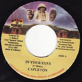 7inch Record CAPLETON - In Your Eyes NONE David House 2001 Jamaica Reggae, Ska & Dub Used
7inch Record CAPLETON - In Your Eyes NONE David House 2001 Jamaica Reggae, Ska & Dub Used