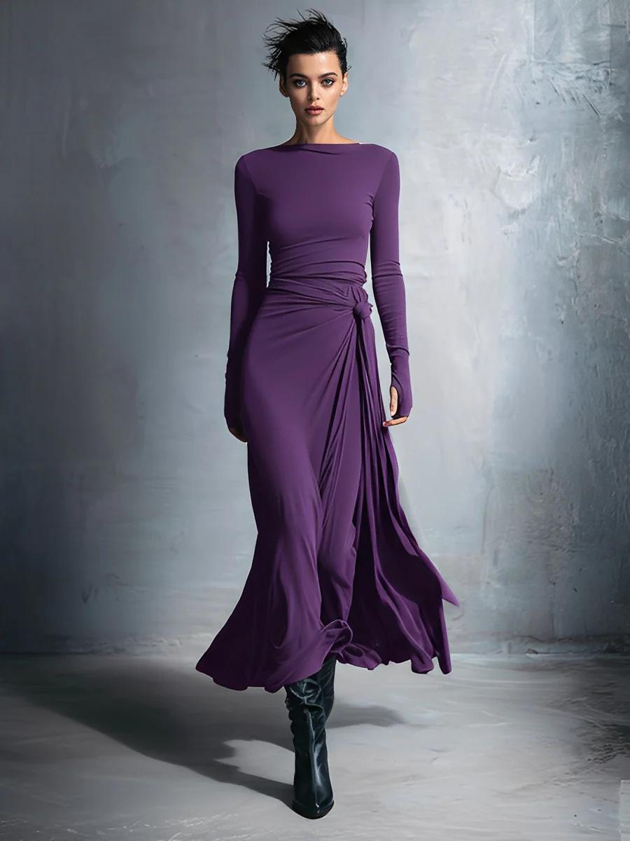 European and American winter women s gray exquisite flat-knit wrap skirt knot embellished long skirt XXL фіолетовий
European and American winter women s gray exquisite flat-knit wrap skirt knot embellished long skirt XXL фіолетовий