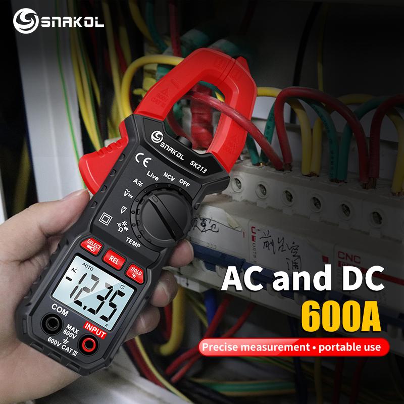 SK213 Цифрові кліщі 600A AC DC Струм Auto Range Плоскогубці Амперметр Напруга Вольтметр NCV Ом Професійний електричний тестер
SK213 Цифрові кліщі 600A AC DC Струм Auto Range Плоскогубці Амперметр Напруга Вольтметр NCV Ом Професійний електричний тестер