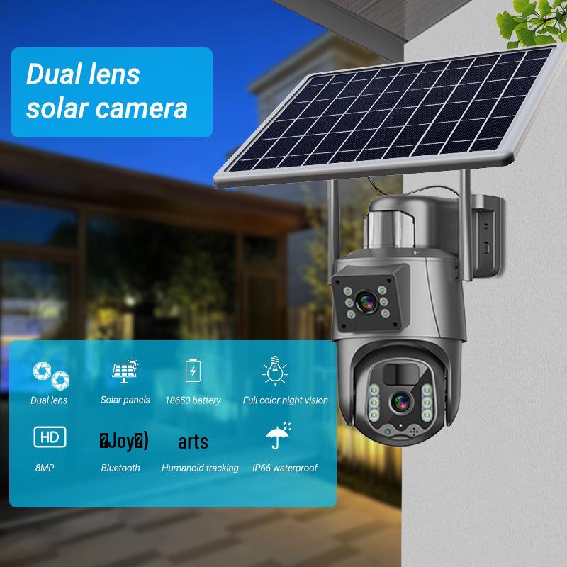 360° Dual-Lens Solar-Powered Outdoor WiFi Surveillance Camera WIFI Single
360° Dual-Lens Solar-Powered Outdoor WiFi Surveillance Camera WIFI Single