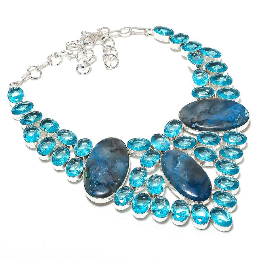 Шаттукит, Топаз Драгоценный камень 925 Стерлинговое серебро Ювелирное ожерелье 18
Шаттукит, Топаз Драгоценный камень 925 Стерлинговое серебро Ювелирное ожерелье 18