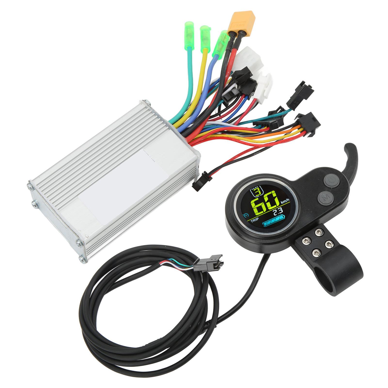 Electric Bike Controller Kit 350W Multi Data Electric Scooter Controller LCD Display Meter with Thumb Throttle for Modification 24V 36V 48V
Electric Bike Controller Kit 350W Multi Data Electric Scooter Controller LCD Display Meter with Thumb Throttle for Modification 24V 36V 48V