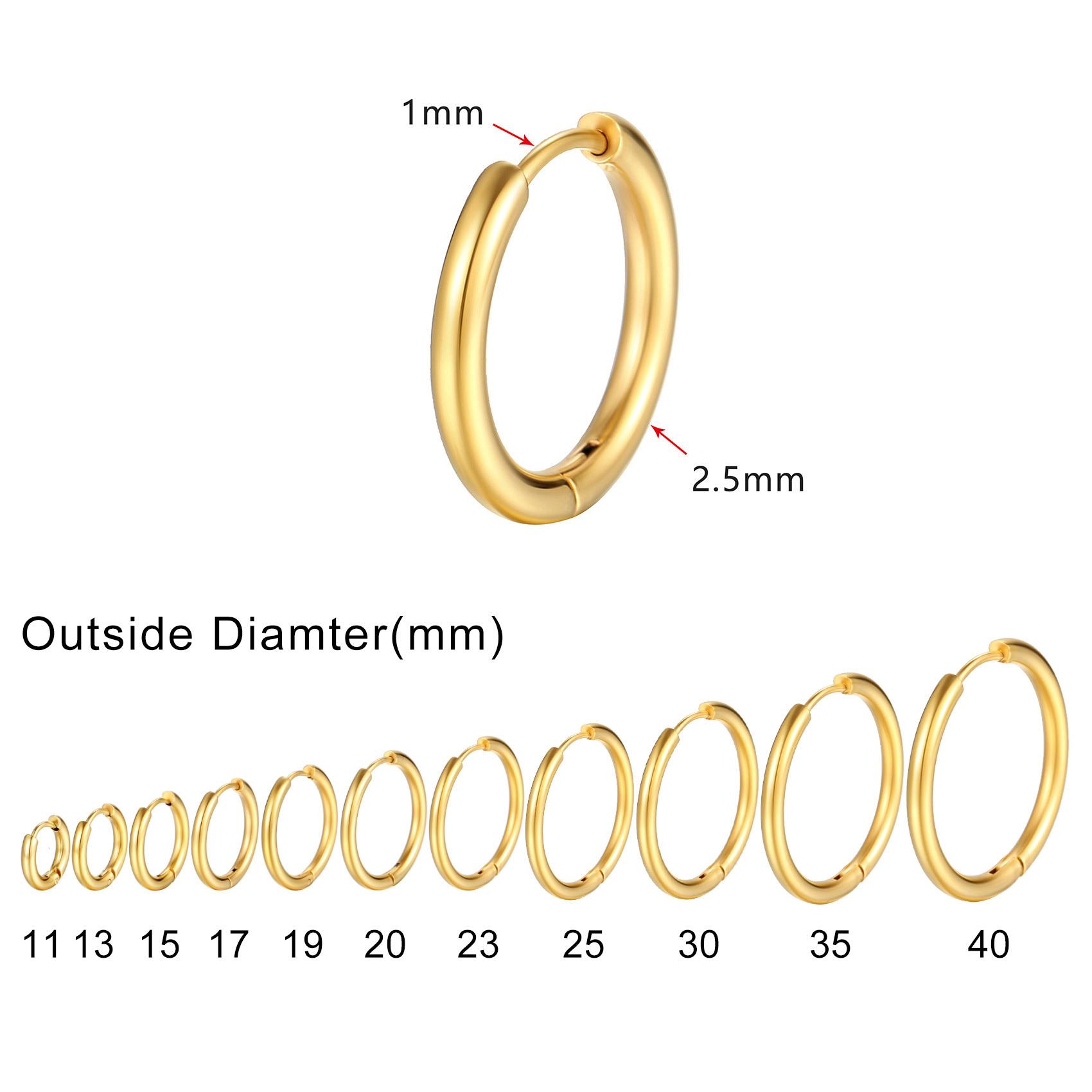 Minimalist Circle Hoop Earrings for Women, Simple Stainless Steel Round Huggies Earring 13mm золотой
Minimalist Circle Hoop Earrings for Women, Simple Stainless Steel Round Huggies Earring 13mm золотой