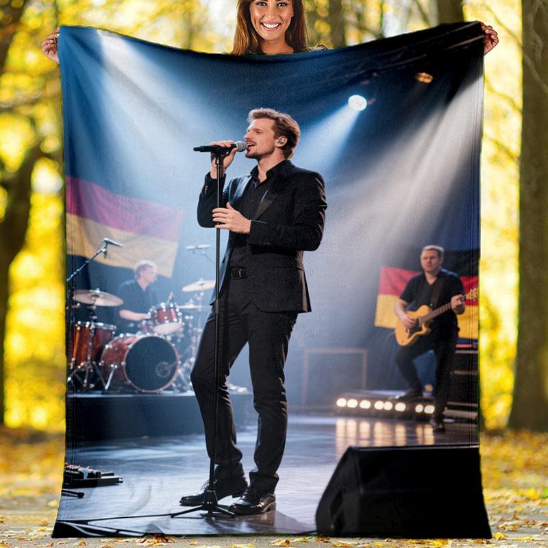 Hip Hop Singer Portrait Flannel Fleece Blanket, Soft Warm Throw Blanket for Sofa, Rap Music Fan Gift 80cm x 120cm
Hip Hop Singer Portrait Flannel Fleece Blanket, Soft Warm Throw Blanket for Sofa, Rap Music Fan Gift 80cm x 120cm