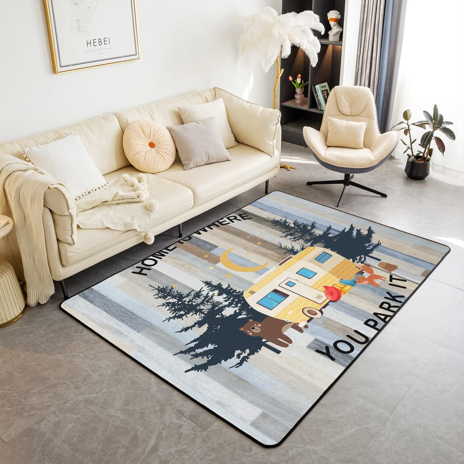 Happy Camping Non Slip Carpet Vintage Farmhouse Rug for RV Camper Living Room Floor Mat Travel Lover 40x60cm
Happy Camping Non Slip Carpet Vintage Farmhouse Rug for RV Camper Living Room Floor Mat Travel Lover 40x60cm