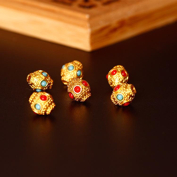 DIY Jewelry Accessories: Matte Gold Dragonfly Eye & Turquoise Inlaid Barrel Spacer Beads
DIY Jewelry Accessories: Matte Gold Dragonfly Eye & Turquoise Inlaid Barrel Spacer Beads