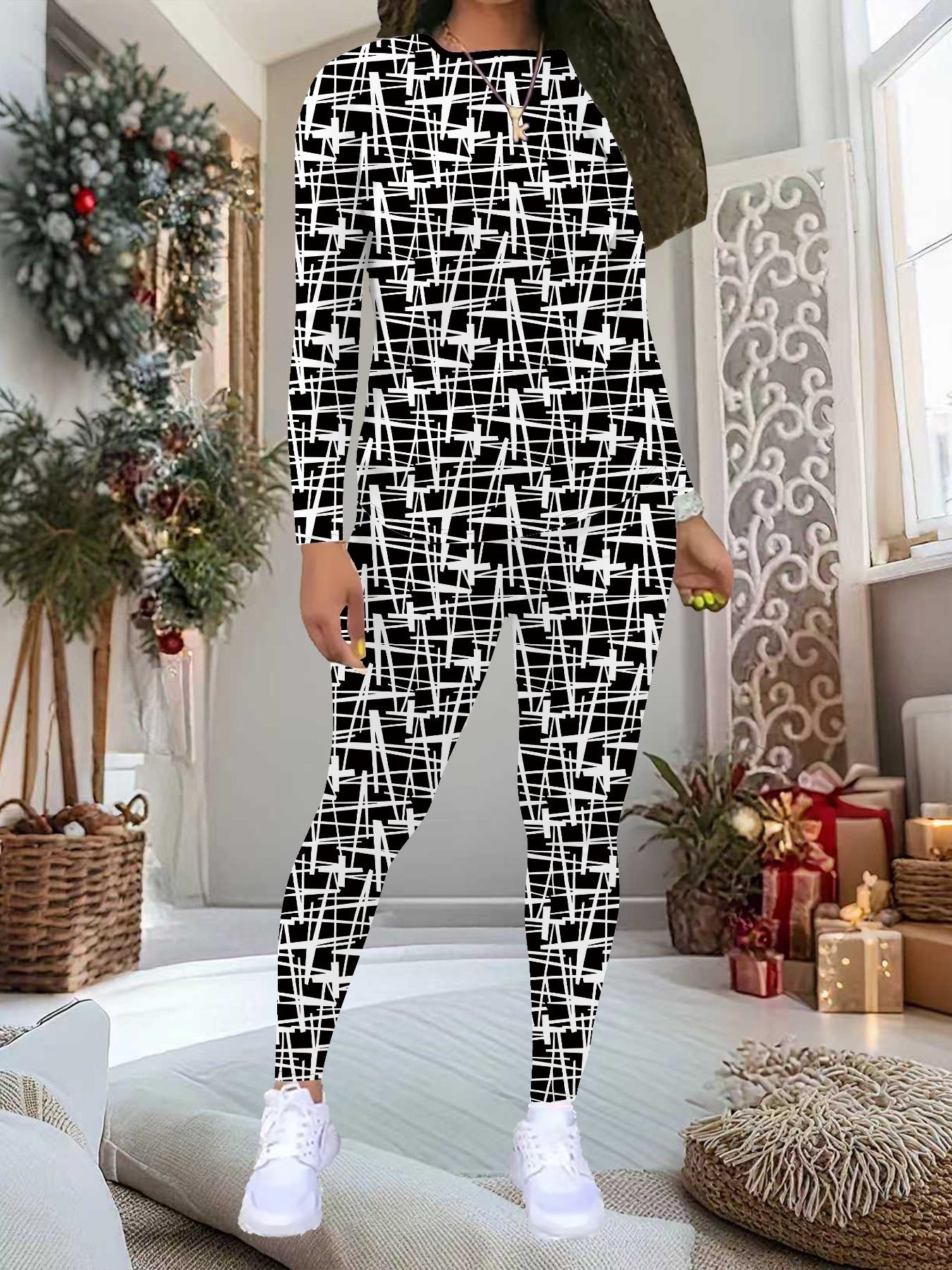 Женский костюм-двойка с принтом листьев: Топ с длинным рукавом и круглым вырезом и брюки, праздничный лимитированный повседневный костюм для вечеринки в подарок XXL серый
Женский костюм-двойка с принтом листьев: Топ с длинным рукавом и круглым вырезом и брюки, праздничный лимитированный повседневный костюм для вечеринки в подарок XXL серый