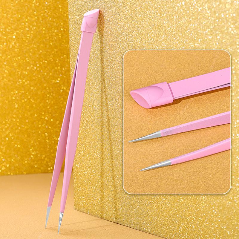 1PC Nail Tweezers With Silicone Pressing Head For 3D Sticker Rhinestones Picker Straight Curved Manicure Nail Art Tools рожевий
1PC Nail Tweezers With Silicone Pressing Head For 3D Sticker Rhinestones Picker Straight Curved Manicure Nail Art Tools рожевий