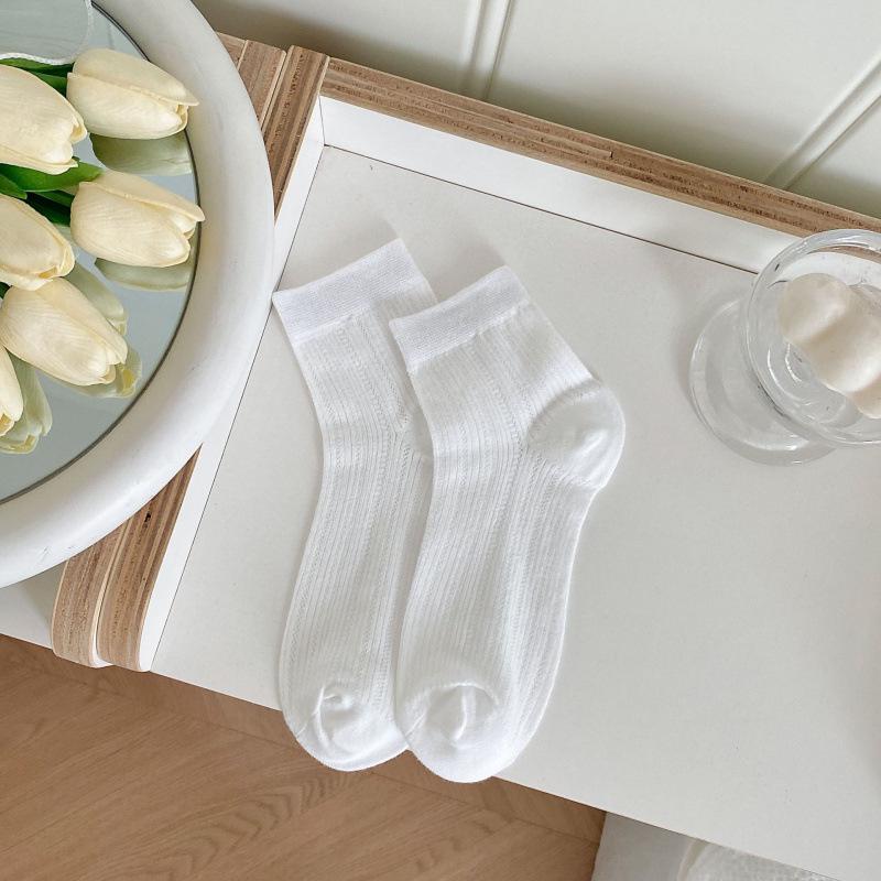 Women s Spring-Summer Mesh Mid-Calf Socks - Thin, Loose, Versatile Style, Miu Series One Size
Women s Spring-Summer Mesh Mid-Calf Socks - Thin, Loose, Versatile Style, Miu Series One Size