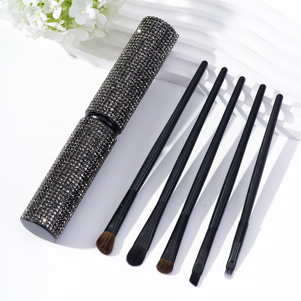 New full set of makeup brushes, creative diamond setting 5-piece set of brushes, super soft loose powder brush, eyeshadow brush, beauty tools чёрный
New full set of makeup brushes, creative diamond setting 5-piece set of brushes, super soft loose powder brush, eyeshadow brush, beauty tools чёрный