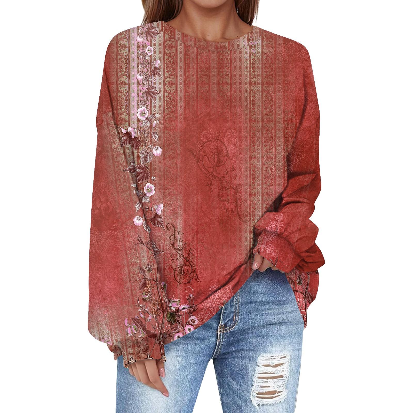 Толстовка большого размера для женщин с круглым вырезом и принтом, с длинным рукавом, толстовка XXL красный
Толстовка большого размера для женщин с круглым вырезом и принтом, с длинным рукавом, толстовка XXL красный