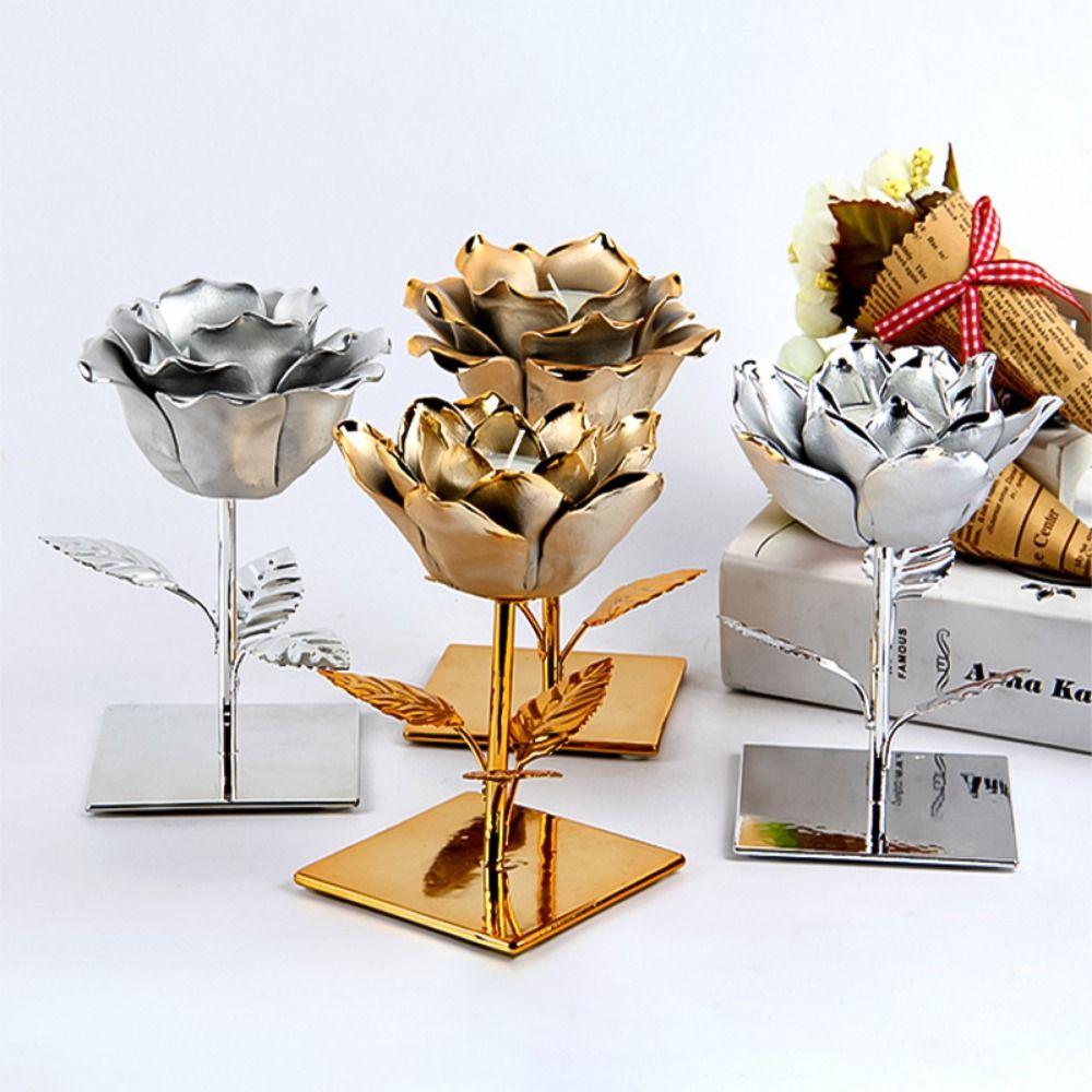 Practical 3D Rose Flower Candlestick Handicraft Simple Lotus Candle Holder Exquisite Emulation Flower Ornaments Table Ornaments
Practical 3D Rose Flower Candlestick Handicraft Simple Lotus Candle Holder Exquisite Emulation Flower Ornaments Table Ornaments