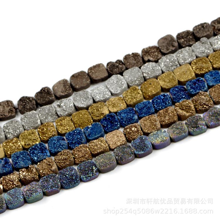 Crystal Flower Agate 10mm Square Beads: DIY Jewelry & Easter Accessories Electroplated White K
Crystal Flower Agate 10mm Square Beads: DIY Jewelry & Easter Accessories Electroplated White K