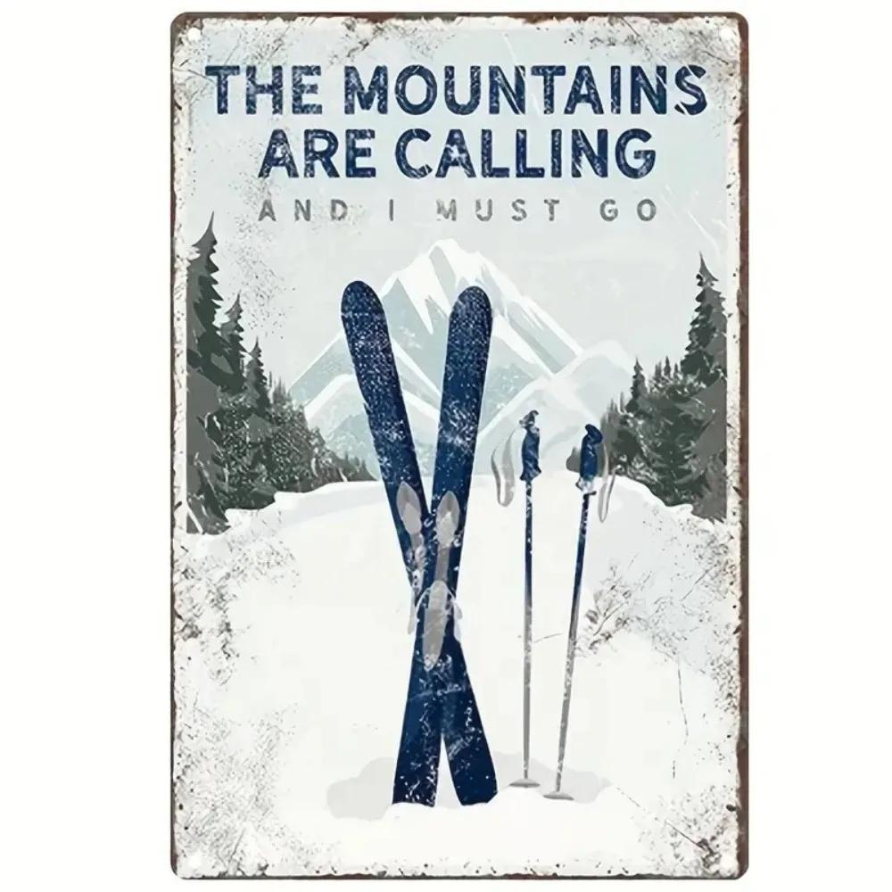 1pcThe Mountains Are Calling Vintage Metal Tin Sign Retro Adventure Wall Art Ski Cabin Lodge Decor 20x30cm
1pcThe Mountains Are Calling Vintage Metal Tin Sign Retro Adventure Wall Art Ski Cabin Lodge Decor 20x30cm