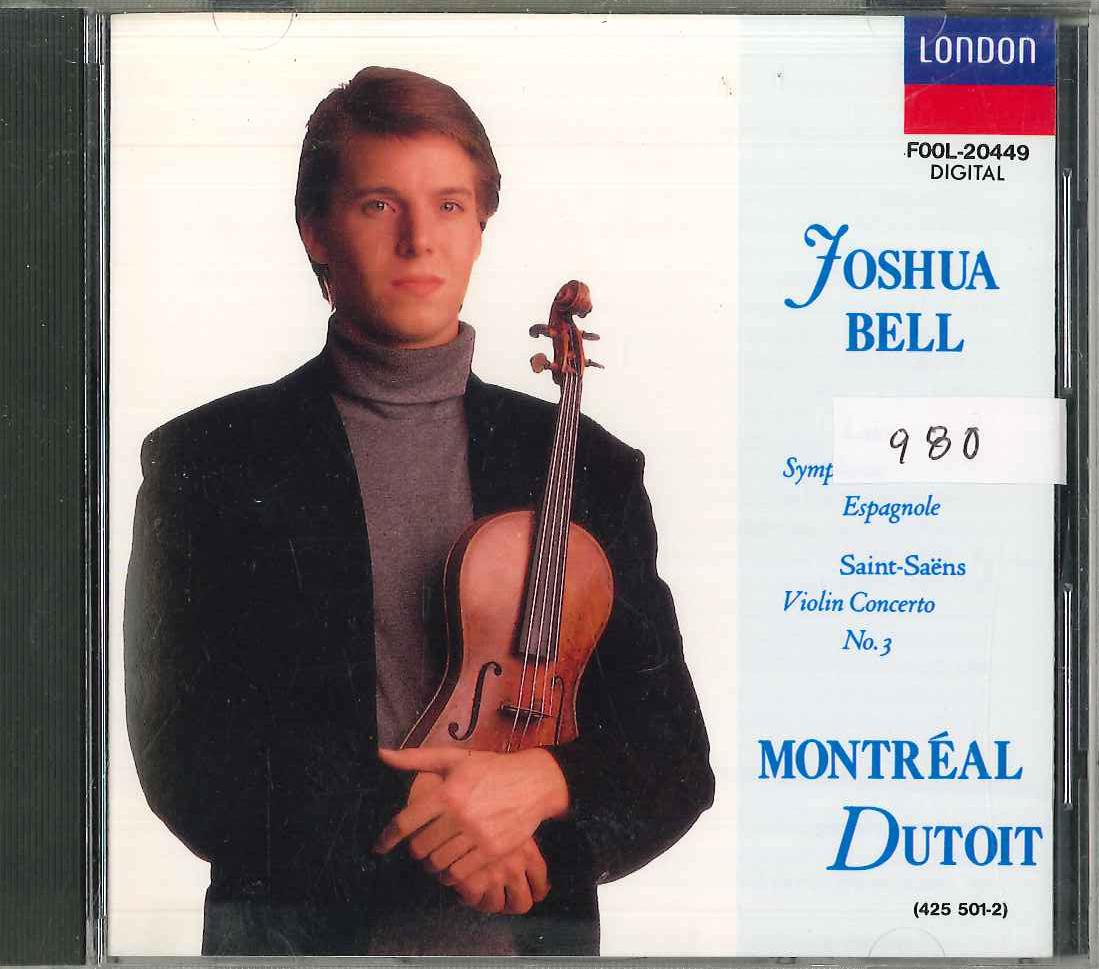 CD SAINT-SAENS, LALO, BELL, DUTOIT, OR - Lalo Symphonie Espagnole / Saint-sa FOOL20449 DIGITAL Japan Classical Used
CD SAINT-SAENS, LALO, BELL, DUTOIT, OR - Lalo Symphonie Espagnole / Saint-sa FOOL20449 DIGITAL Japan Classical Used