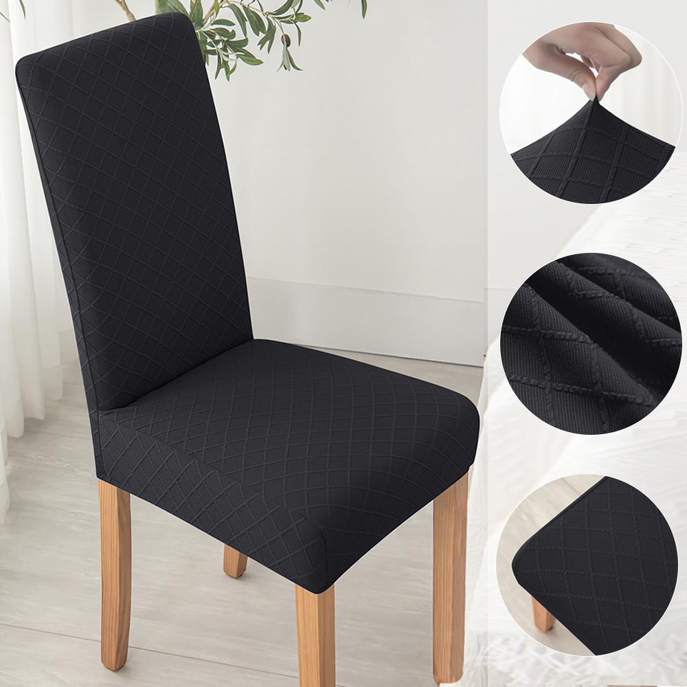Эластичные чехлы на стулья, однотонные жаккардовые чехлы на стулья, защитные чехлы для кухонных стульев для столовой, свадебные украшения, чехлы на сиденья
Эластичные чехлы на стулья, однотонные жаккардовые чехлы на стулья, защитные чехлы для кухонных стульев для столовой, свадебные украшения, чехлы на сиденья