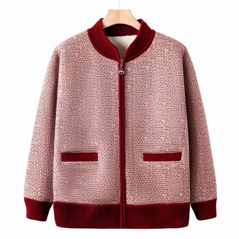 Middle-aged and elderly autumn and winter clothes, plush and thickened sweater set, grandma s new cardigan jacket, mom s autumn knitted sweater. XL (recommended 90-52.5kg) красный
Middle-aged and elderly autumn and winter clothes, plush and thickened sweater set, grandma s new cardigan jacket, mom s autumn knitted sweater. XL (recommended 90-52.5kg) красный
