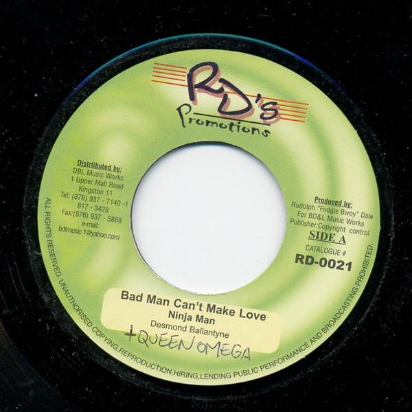 7inch Record NINJAMAN - Bad Man Can t Make Love RD0021 RD s Promotions 2002 Jamaica Reggae, Ska & Dub Used
7inch Record NINJAMAN - Bad Man Can t Make Love RD0021 RD s Promotions 2002 Jamaica Reggae, Ska & Dub Used