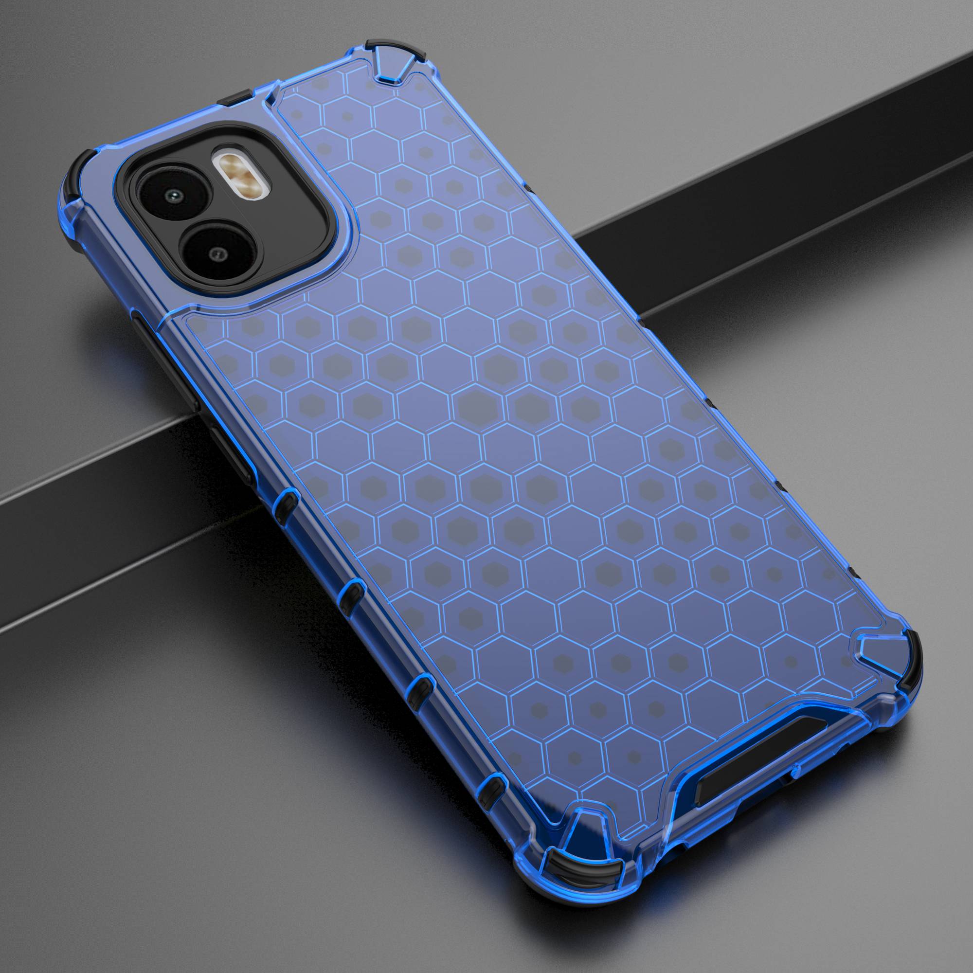Honeycomb Textured Phone Case for Xiaomi Redmi A1 4G/A2 4G Hard PC Soft TPU Shockproof Case Anti-Scratch Protective Phone Cover Black
Honeycomb Textured Phone Case for Xiaomi Redmi A1 4G/A2 4G Hard PC Soft TPU Shockproof Case Anti-Scratch Protective Phone Cover Black