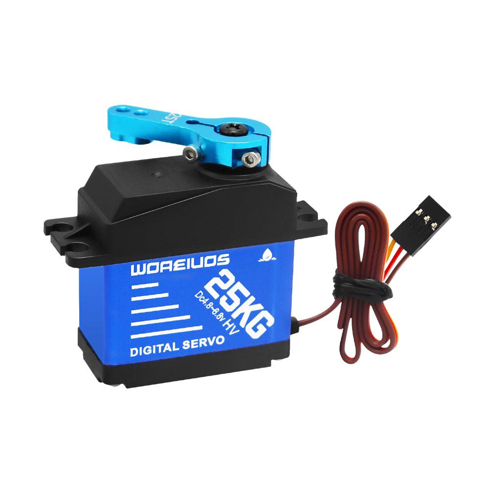 25kg Digital Servo with 25T Servo Arm Waterproof Metal Gear Servo Replacement Parts RC Digital Steering Gear for 1/10 1/8 RC Car
25kg Digital Servo with 25T Servo Arm Waterproof Metal Gear Servo Replacement Parts RC Digital Steering Gear for 1/10 1/8 RC Car