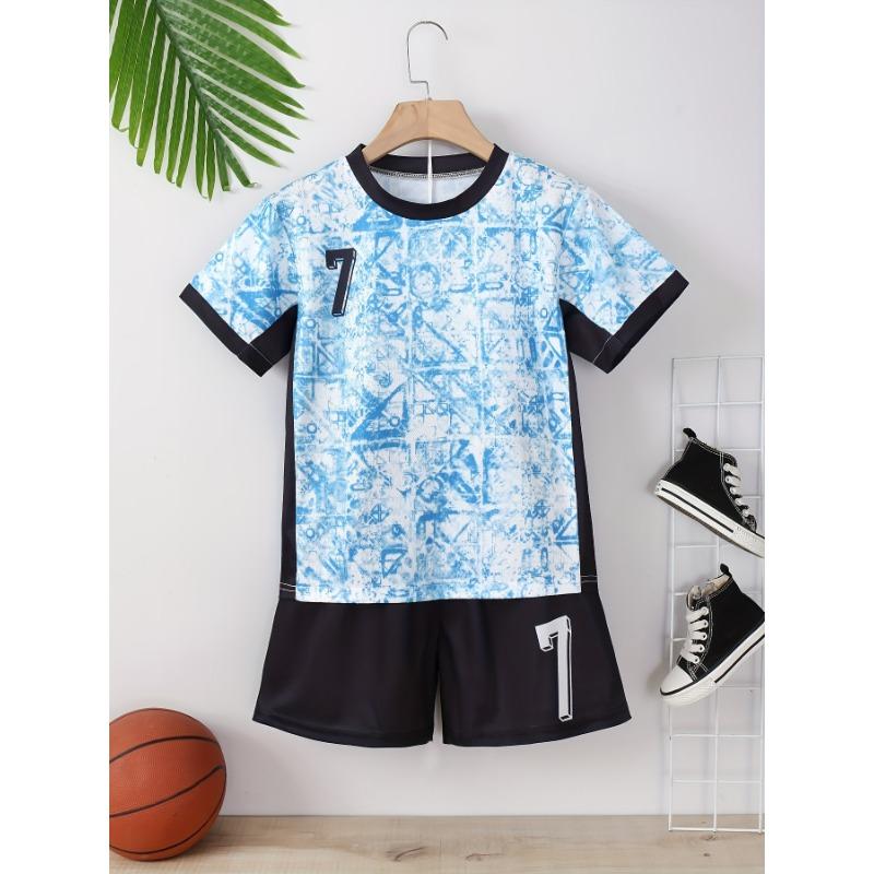 #7 Sports Football Jersey Set, Short Sleeves and Shorts S
#7 Sports Football Jersey Set, Short Sleeves and Shorts S