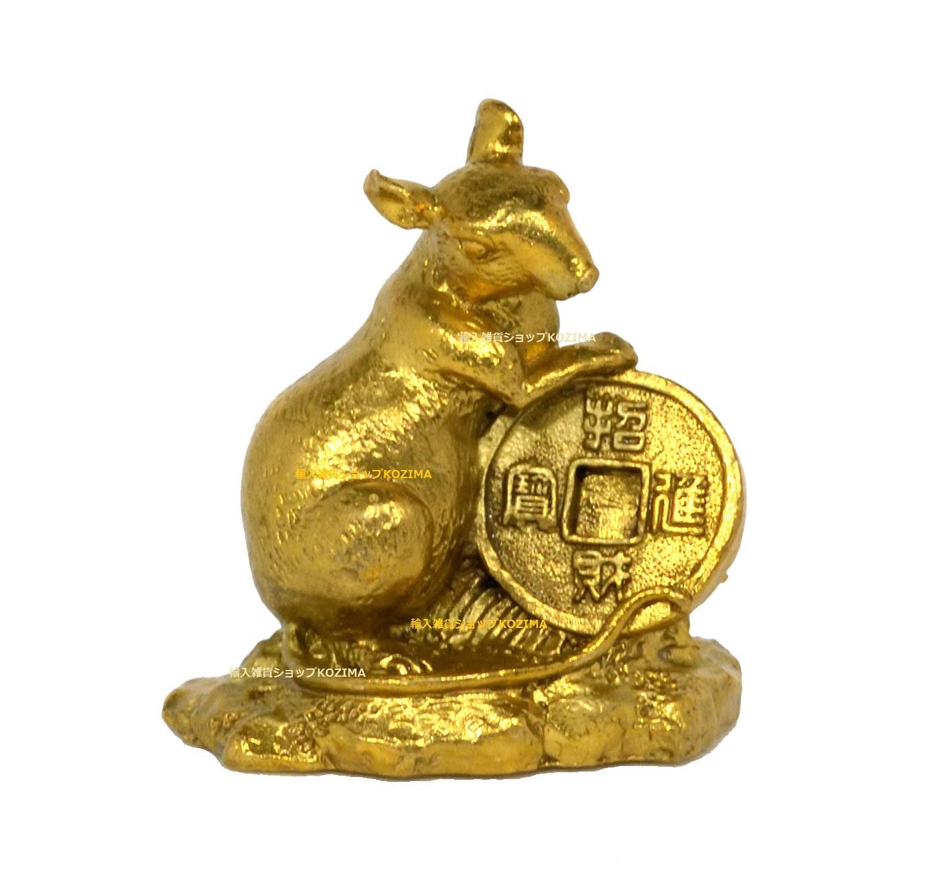 Zodiac Rat Figurine, Ornament, Lucky Charm, Feng Shui, Rat, Copper (Brass)
Zodiac Rat Figurine, Ornament, Lucky Charm, Feng Shui, Rat, Copper (Brass)