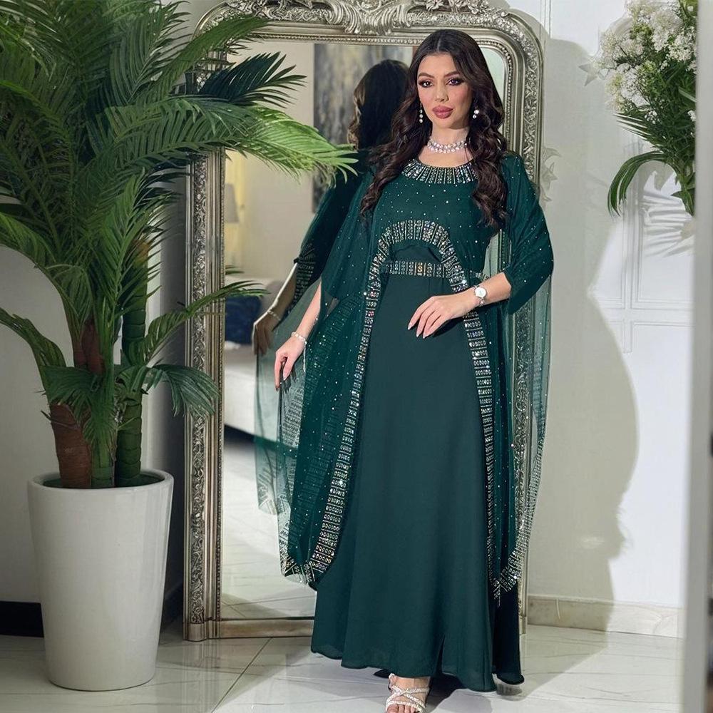 Women s Rhinestone Evening Gown XQY500386 M темно-зелений колір
Women s Rhinestone Evening Gown XQY500386 M темно-зелений колір