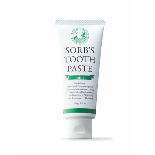 SORB S Toothpaste Mint, 120g, made with Ostrich Antibodies
SORB S Toothpaste Mint, 120g, made with Ostrich Antibodies