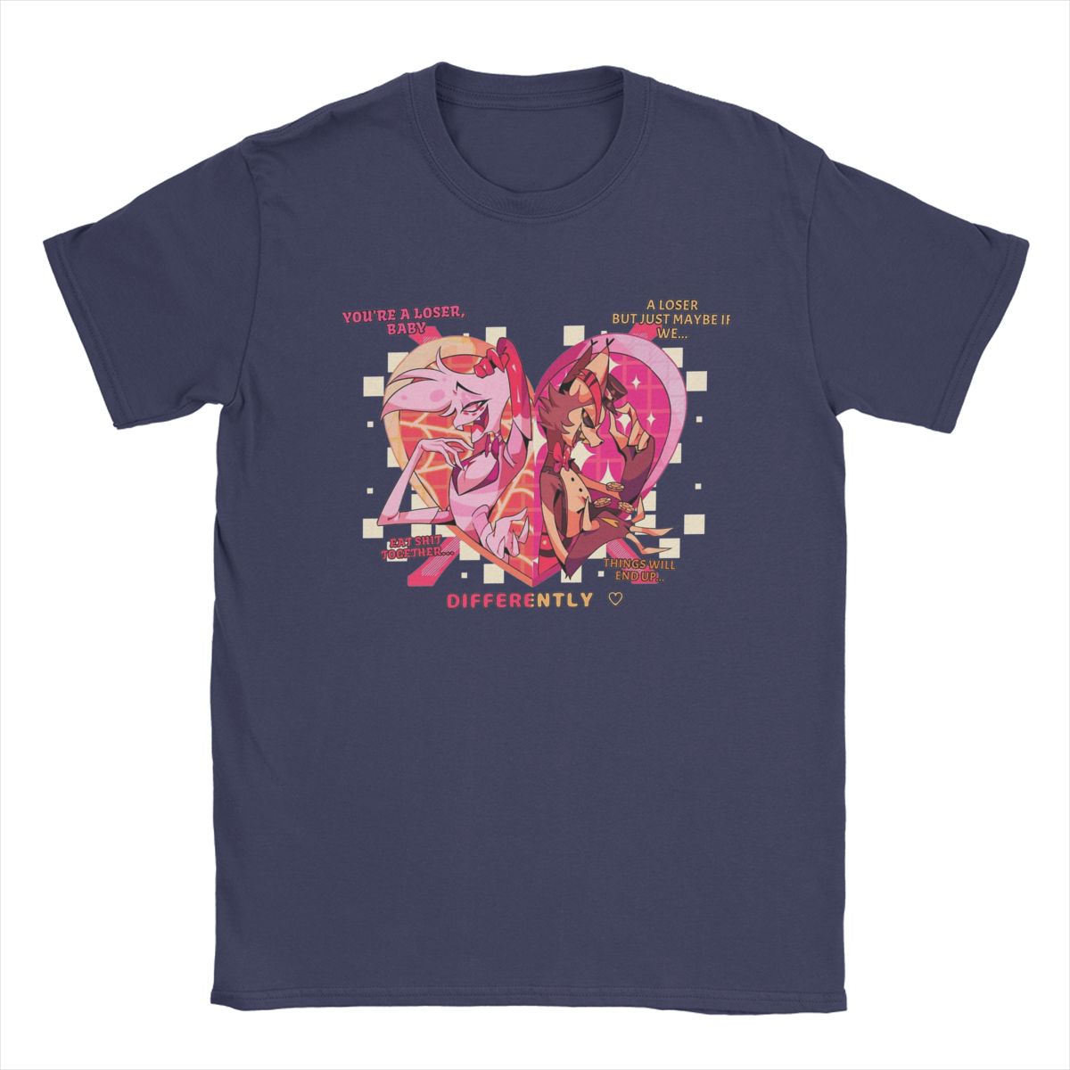 Crazy Angel & Husk Loser Baby Hazbins Hotels T-Shirts Men Round Collar Cotton T Shirt Short Sleeve Tee Shirt Gift Idea Tops 4XL
Crazy Angel & Husk Loser Baby Hazbins Hotels T-Shirts Men Round Collar Cotton T Shirt Short Sleeve Tee Shirt Gift Idea Tops 4XL