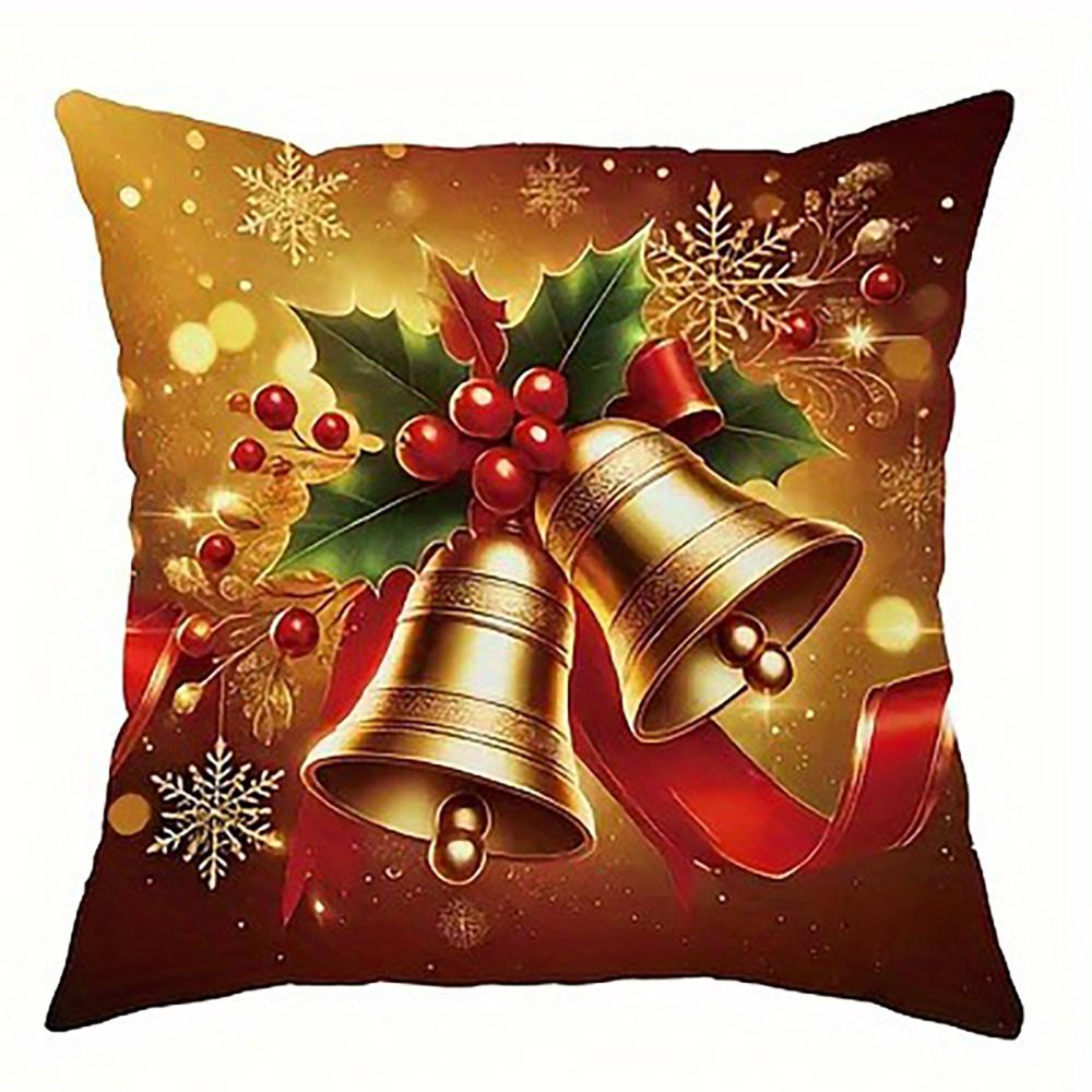 Рождественские наволочки: Праздничные дизайны с бантами, колокольчиками, елками и санями Наволочка для диванной подушки, домашнее украшение, новогодний подарок 16x16Inch
Рождественские наволочки: Праздничные дизайны с бантами, колокольчиками, елками и санями Наволочка для диванной подушки, домашнее украшение, новогодний подарок 16x16Inch