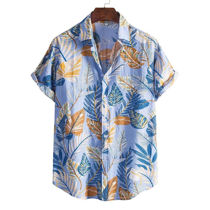 Fashion Flower Leaves Hawaiian Shirt Men Summer Casual Short Sleeves 3d Printed Plants Blouse Tops Party Street Lapel Shirts S
Fashion Flower Leaves Hawaiian Shirt Men Summer Casual Short Sleeves 3d Printed Plants Blouse Tops Party Street Lapel Shirts S