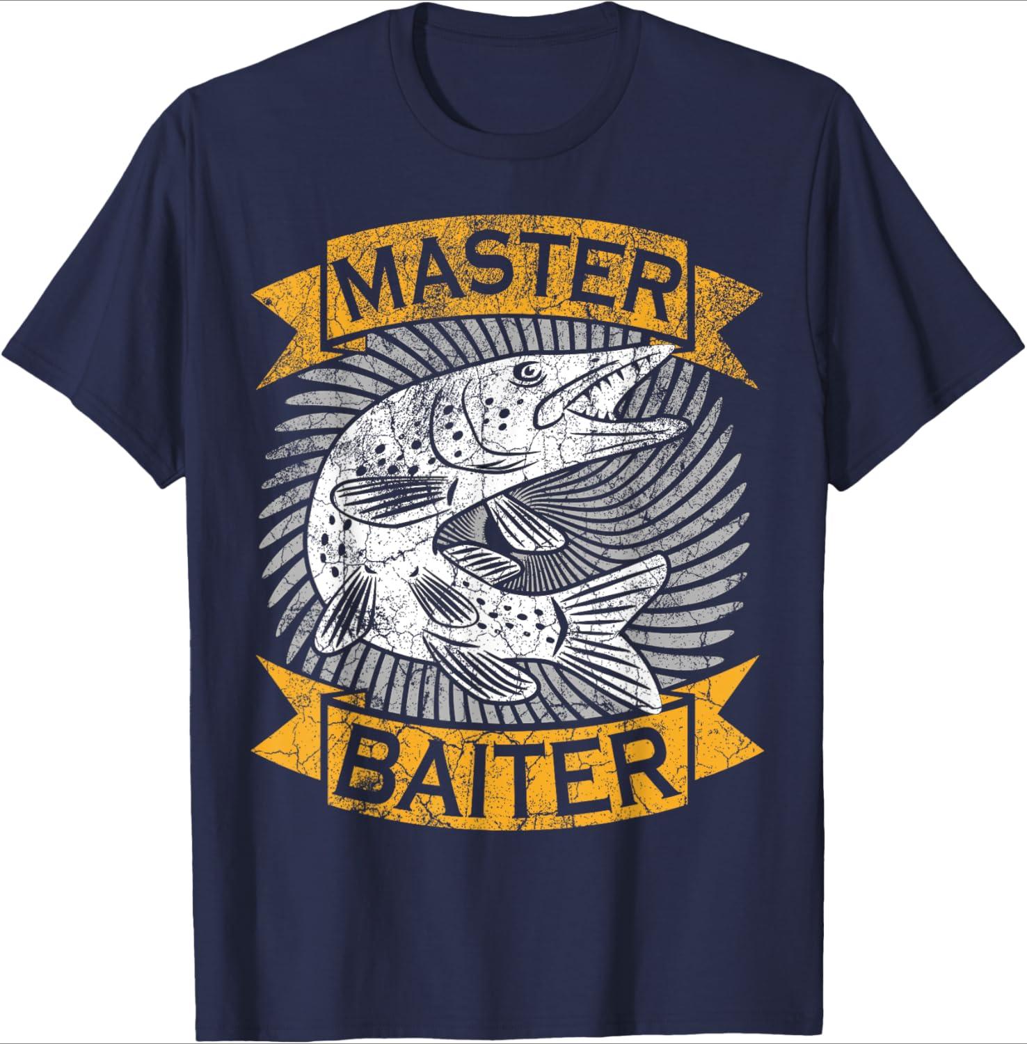 Master Baiter Funny Pike Fishing Gift Ice Fishing Musky pattern design 100 cotton Oneck short sleeve printed mens Tshirt 4XL
Master Baiter Funny Pike Fishing Gift Ice Fishing Musky pattern design 100 cotton Oneck short sleeve printed mens Tshirt 4XL