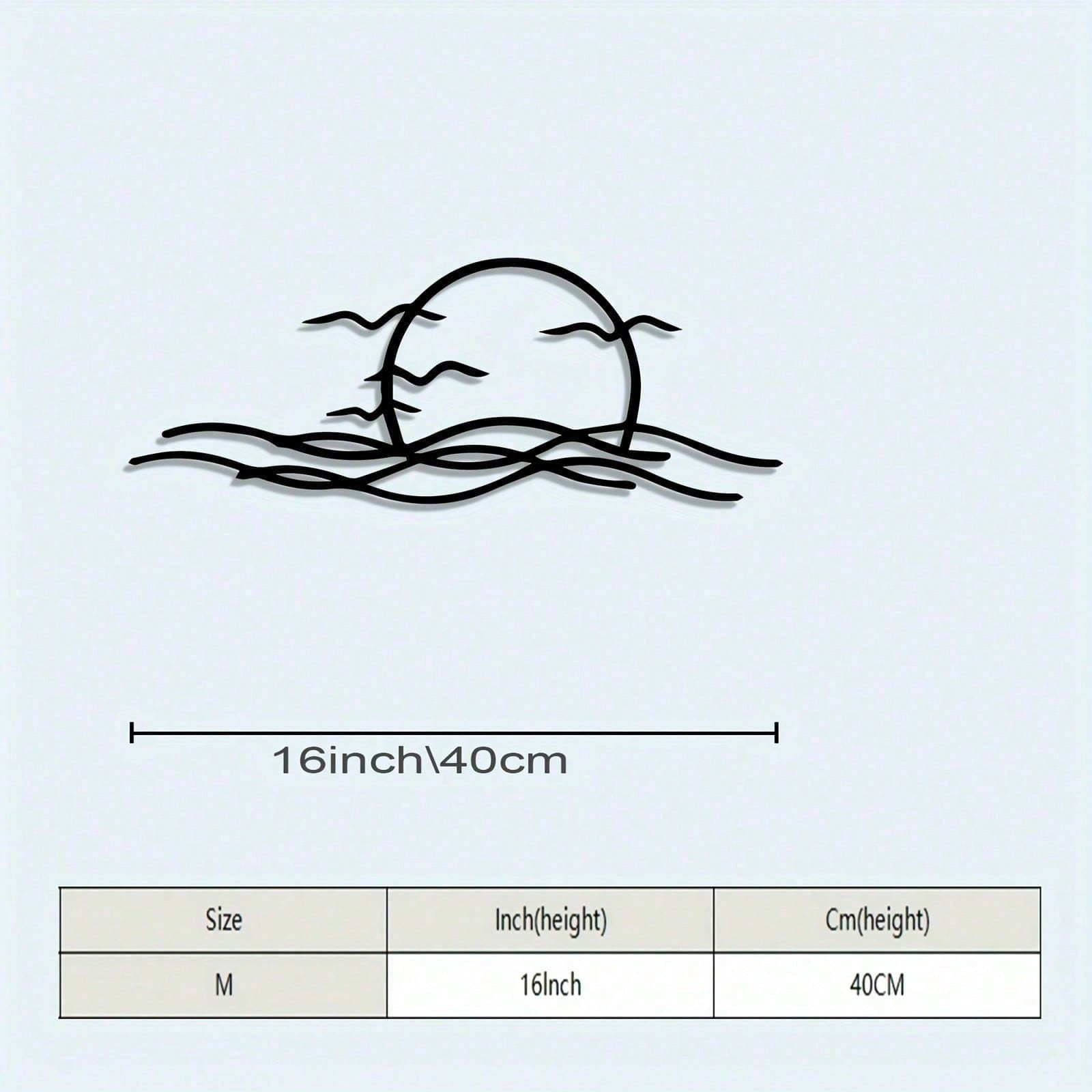 Vintage Iron Metal Wall Art Coastal Ocean Waves Moon Seagulls Beach Home Decor Gift Living Room Modern Bedroom Waterproof Rustproof різнокольоровий
Vintage Iron Metal Wall Art Coastal Ocean Waves Moon Seagulls Beach Home Decor Gift Living Room Modern Bedroom Waterproof Rustproof різнокольоровий