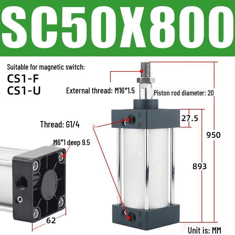 Aokewen SC Series Standard Pneumatic Cylinder
Aokewen SC Series Standard Pneumatic Cylinder