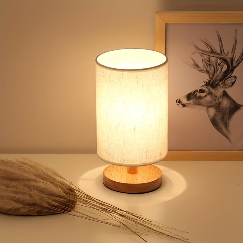 Solid Wood Simple Linen Fabric Table Lamp, Household Night Light, LED Bedroom Bedside Lamp, Creative Art, 1Pc
Solid Wood Simple Linen Fabric Table Lamp, Household Night Light, LED Bedroom Bedside Lamp, Creative Art, 1Pc