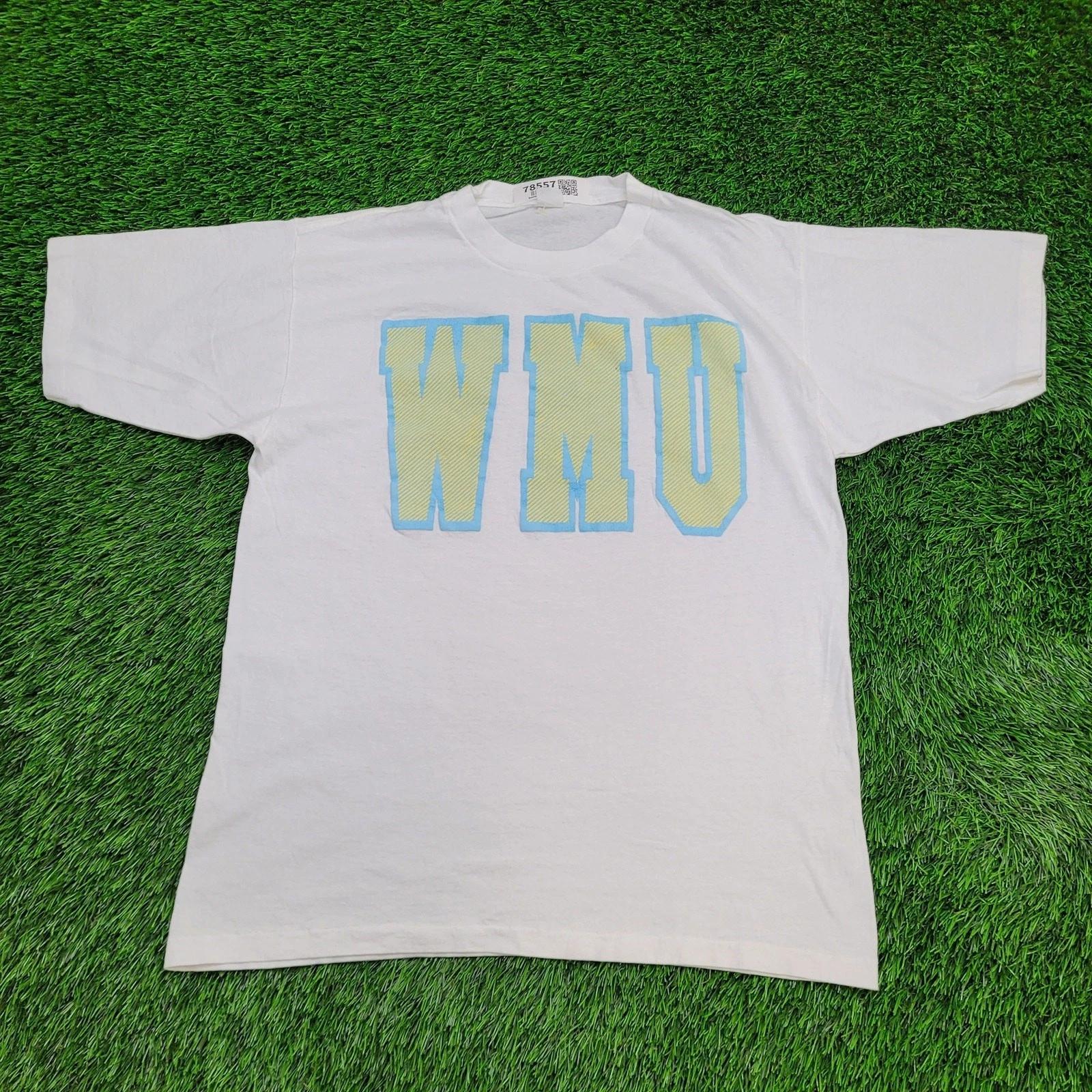 Vintage WMU Western Michigan University Shirt M/L 21x28 USA Made 4XL
Vintage WMU Western Michigan University Shirt M/L 21x28 USA Made 4XL