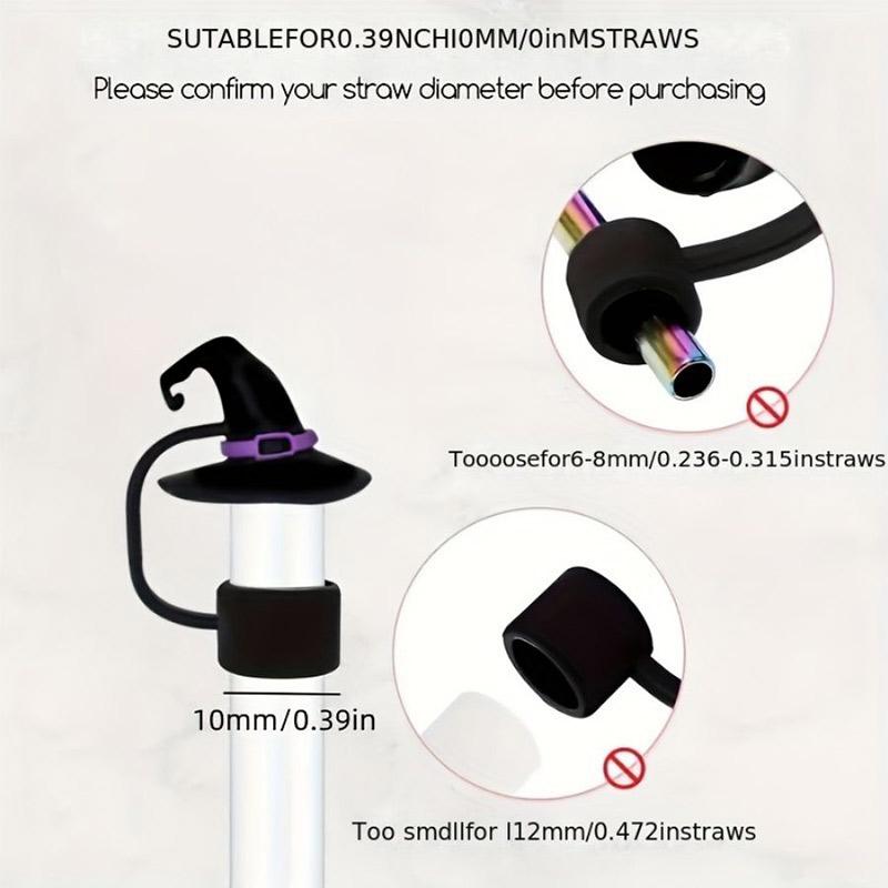 Halloween Straw Cover Cap For Stanley Cup For 10mm Straw Dust-Proof Reusable Straw Tips For Tumbler Silicone Straw Topper
Halloween Straw Cover Cap For Stanley Cup For 10mm Straw Dust-Proof Reusable Straw Tips For Tumbler Silicone Straw Topper